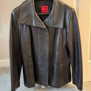 Cole Haan Black Leather Jacket